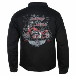 Men's Jacket BLACK HEART - RED BARON CHOPPER - BLACK