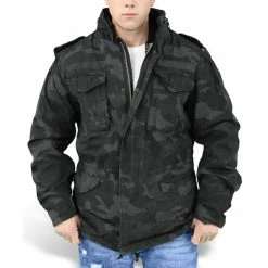 Men's Jacket Winter SURPLUS - Regiment M65 - BLACK CAMO