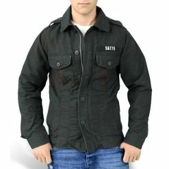 Men's Spring-autumn Jacket SURPLUS - HERITAGE VINT SCHWARZO