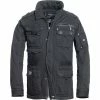 Men's Jacket BRANDIT - Platinum Vintage - Black