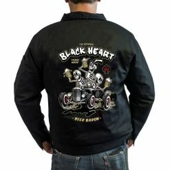 Men´s Jacket BLACK HEART - BEER BARON - BLACK