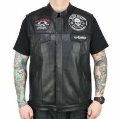 Men's Vest BLACK HEART - W-TEC RUMBLER - BLACK