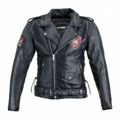 Men´s Biker Jacket BLACK HEART - PERFECTIS - BLACK