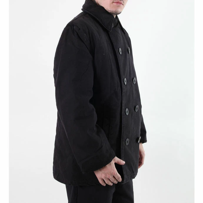 Coat Winter ROTHCO - PEA COAT- BLACK - Image 5