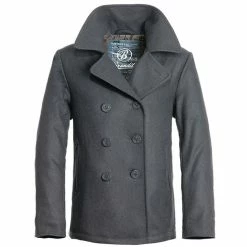 Men's Coat Winter Brandit - Pea Coat - Anthracite
