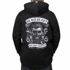 Men's Jacket BLACK HEART - RESPECT TRADITION - BLACK