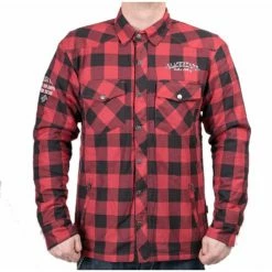 Motoshirt BLACK HEART - REGINALD T W-TEC - RED