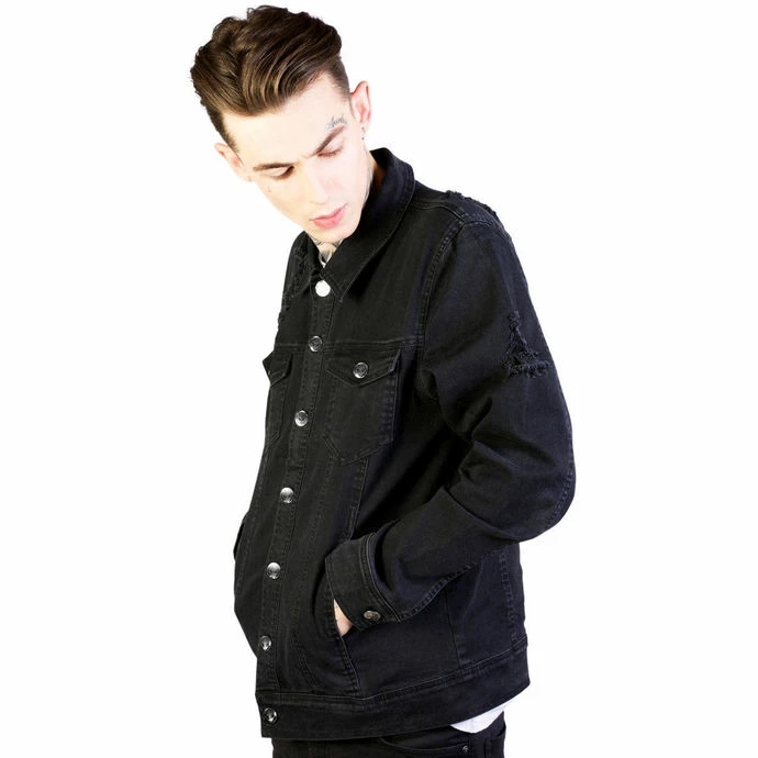 Jacket Men Spring/fall Disturbia - Noir - Black - Image 2
