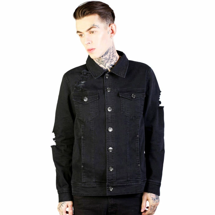 Jacket Men Spring/fall Disturbia - Noir - Black - Image 3