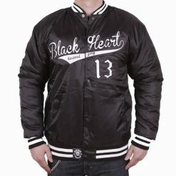 Jacket Men Winter (Baseball) BLACK HEART - BHB - Black