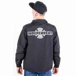 Jacket Men Spring/fall INDEPENDENT - Ogbc Coach - Black