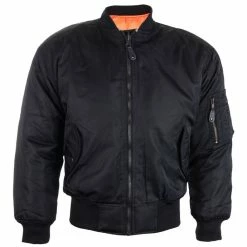 Jacket Men Spring/fall OSX - MA 1 FLIGHT - TEXTILE (BLACK)