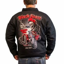 Men's Spring-autumn Jacket BLACK HEART - TWISTER RIDE - BLACK