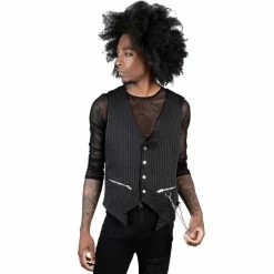 Men's Vest KILLSTAR - Dead - Pinstripe