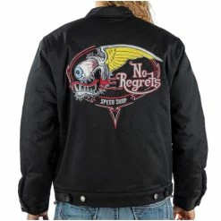 Men´s Jacket LETHAL THREAT - NO REGRETS - BLACK