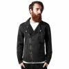 Men´s Jacket URBAN CLASSICS - Acid Wash Terry Biker