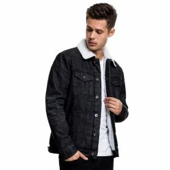 Men´s Jacket URBAN CLASSICS - Sherpa Denim