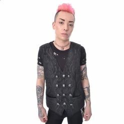 Men's Vest Poizen Industries - ATTICUS - BLACK
