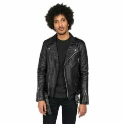 Men's Jacket STRAIGHT TO HELL - Commando Long Black Nickel
