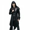 Men's Coat DEVIL FASHION - Vlad Hooded Punk Synthetic Leather