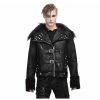 Men's Jacket DEVIL FASHION - Soul Case Punk Jacket With Fur Collar