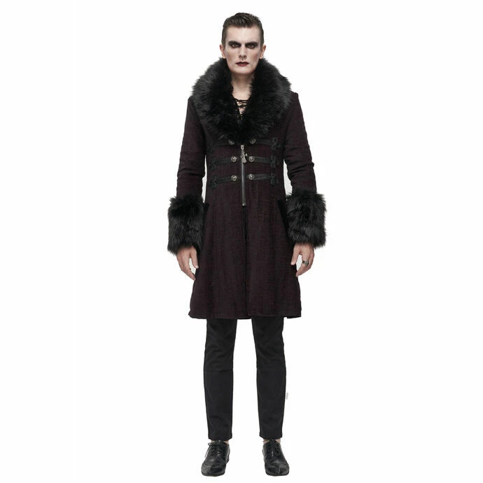 Men's Coat DEVIL FASHION - Master Of Death Gothic Fur