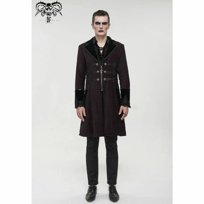 Men's Coat DEVIL FASHION - Master Of Death Gothic Fur - Image 2