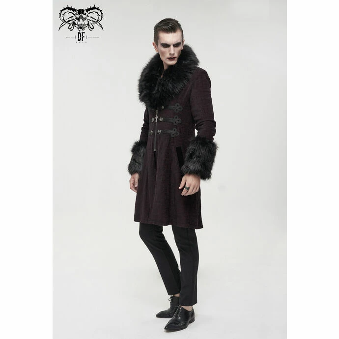 Men's Coat DEVIL FASHION - Master Of Death Gothic Fur - Image 5