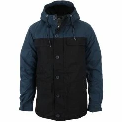 Winter Men´s Jacket GLOBE - Goodstock Blocked Parka - Black