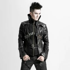 Men's Spring-autumn Jacket PUNK RAVE - SteamPunk