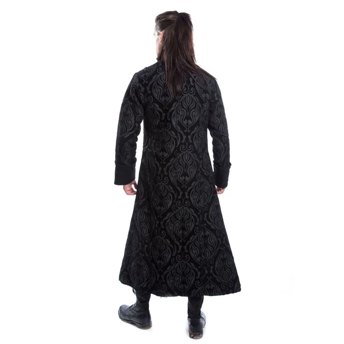 Men's Coat POIZEN INDUSTRIES - MONARCH - BLACK BROCADE - Image 2