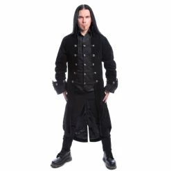 Men's Coat POIZEN INDUSTRIES - PIRATE - BLACK VELVET