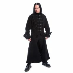 Men's Coat POIZEN INDUSTRIES - QUENTIN - BLACK VELVET